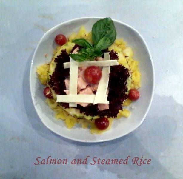 Salmon and Steamed Rice by Dian Sukmaningsih dan Nurnisah Ola