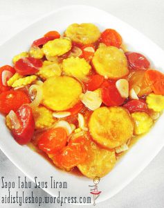 Sapo Tahu Saus Tiram by Ainul Khotimah - chinesse food, masakan asia, oriental food, resep oriental, resep sewaktu flu, vegan food