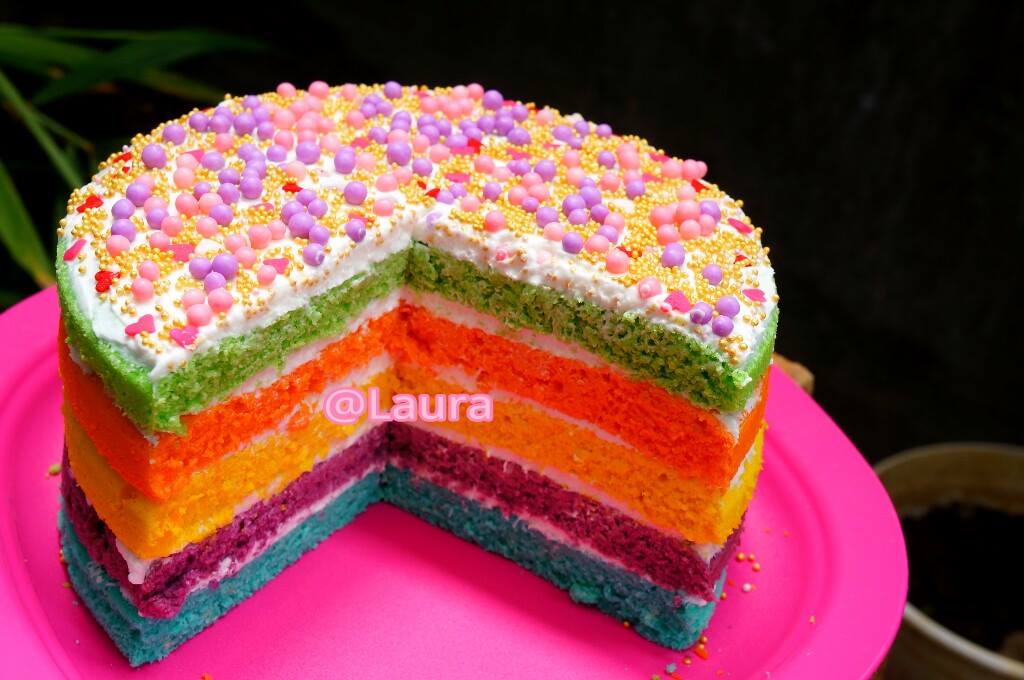 Rainbow Cake by Laura Radit