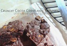 Cocoa Cornflake Brownies by Ummu Amanda Mayra