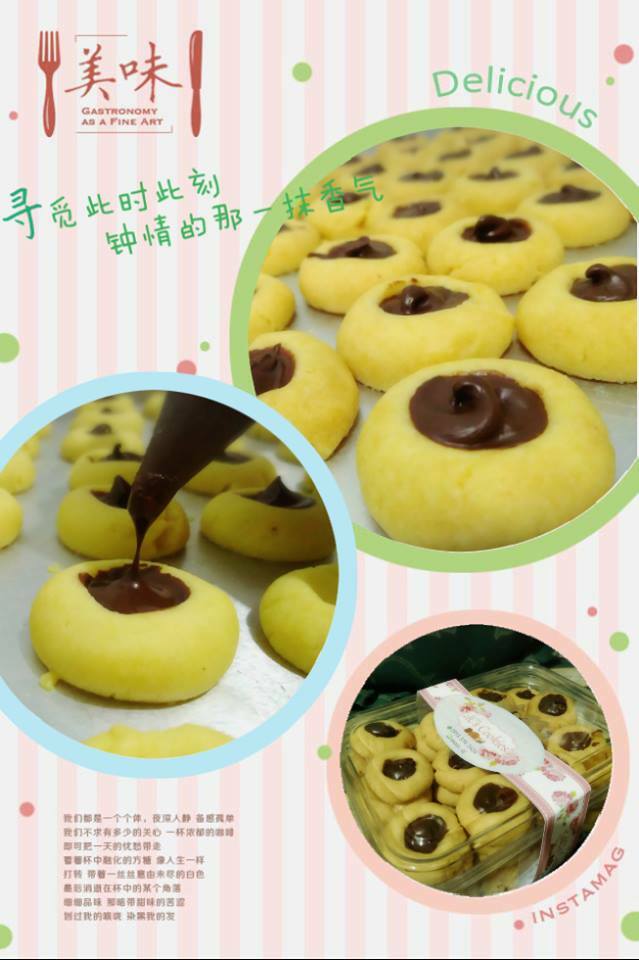 Chocolate thumbprint Cookies by Deasy Dian Jayanti