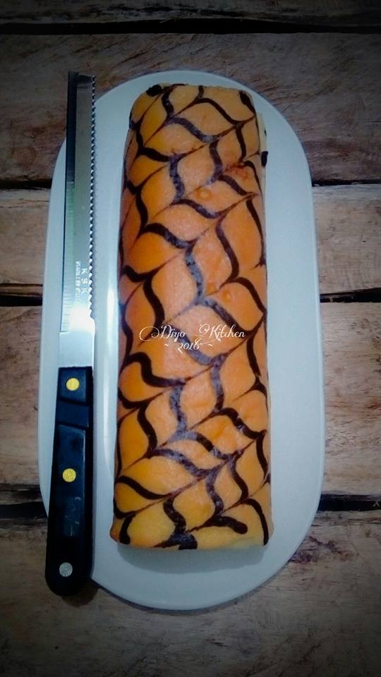 how to baking and recipe of Napoleon Roll Cake By Diyo Kitchen 3