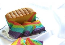 Vanilla Rainbow Ogura Cake By Andriana Irma
