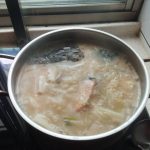 Salmon Fish Head Miso Soup by Christie Tsai