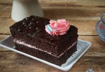 Simple Moist Chocolate Cake by Deisy Arakamasmom