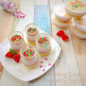 Pudding Busa Blueberry Yogurt By Susana Gracia - komunitas langsung enak, komunitas langsungenak, Langsung enak, langsungenak, Puding, puding busa, Puding busa blueberry yogurt, resep, Resep langsung enak, resep langsungenak, resep pudding, resep puding, resep puding kekinian