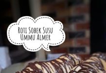 Roti Sobek Susu Lembut Tanpa Telur by Ummu Almer