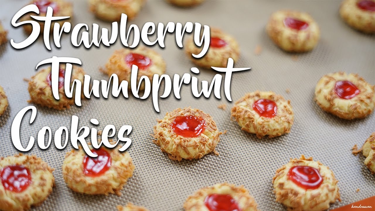 Resep dan Cara membuat Strawberry Thumbprint Cookies by 