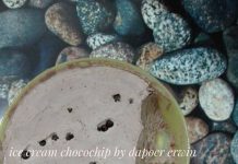 Resep ice cream coklat chocochip by Erwin Tyas