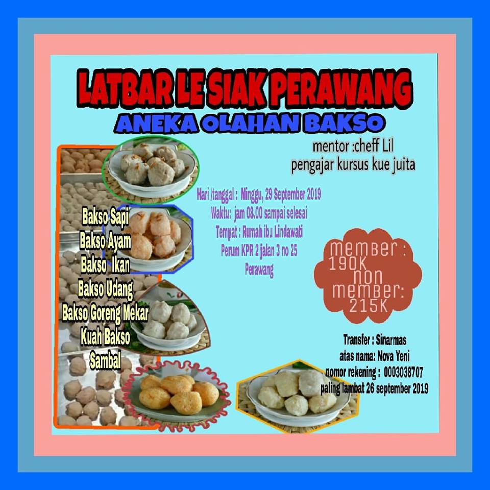 LATBAR LANGSUNGENAK Aneka Bakso LE SIAK PERAWANG