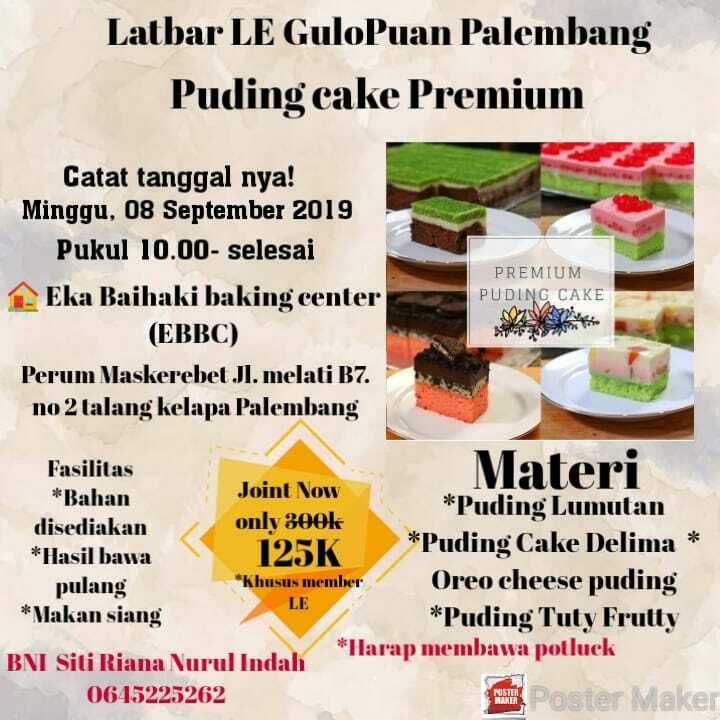 LATBAR LE GULOPUAN (PALEMBANG) ANEKA PUDING CAKE PREMIUM