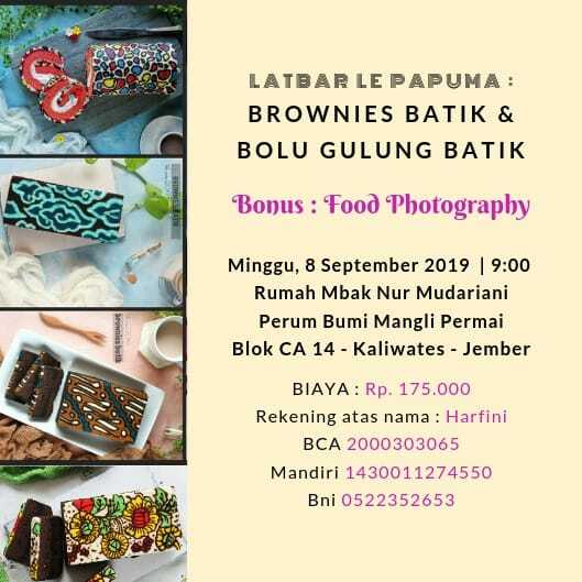 Latbar brownies batik dan bolu gulung batik LE PAPUMA