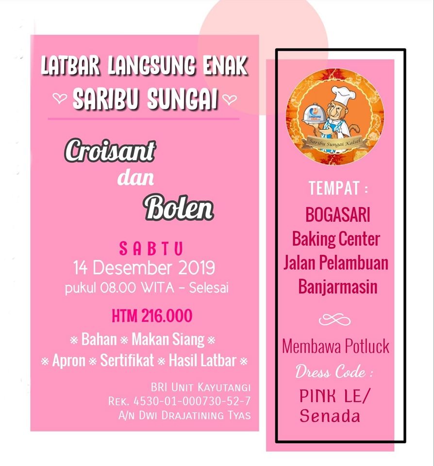 LatBar LE Saribu Sungai Kalimantan Selatan materi resep Bolen dan Croisant