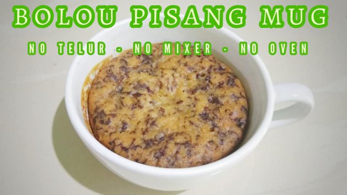 BOLU PISANG MUG | NO TELUR NO MIXER NO OVEN by Vieta Sari