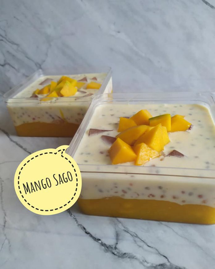 resep Creamy Mango Sago by Mariam Rahmatiah