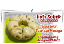 Roti Sobek Sederhana (Tanpa Telur, Susu dan Mentega) by Dinni Dewi