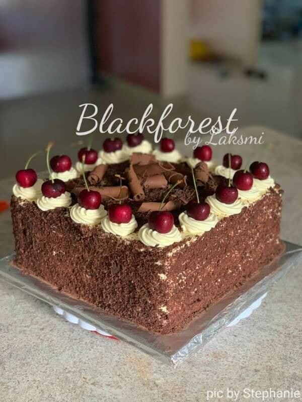 order dadakan Blackforest cake and Nougat Cake by Nue Laksmi