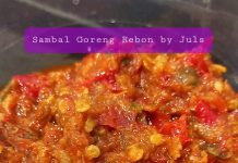 sambal ter favorite SAMBAL GORENG REBON by Julie Darwis