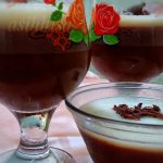 kudapan menu buka puasa Puding coklat vla vanila by Asih Hisa 1