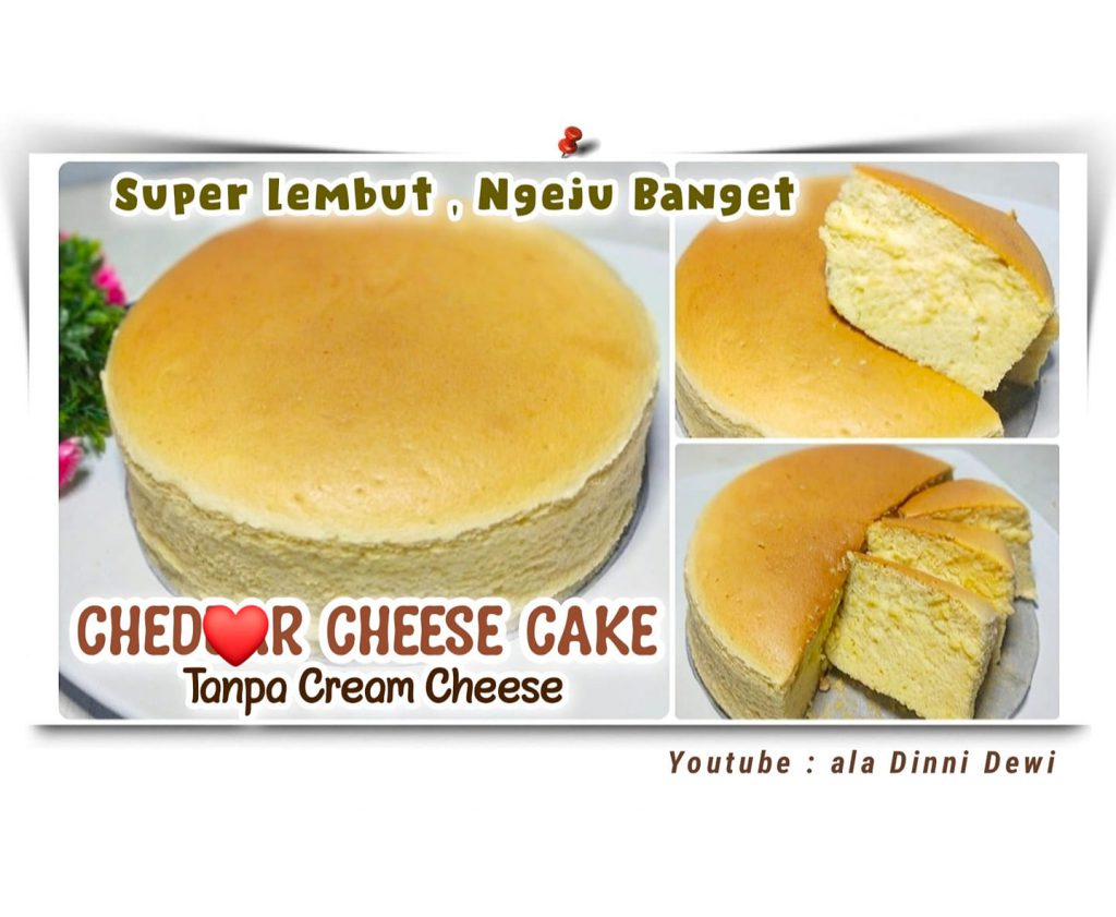 CHED**R CHEESE CAKE Tanpa Cream Cheese by Dinni Dewi