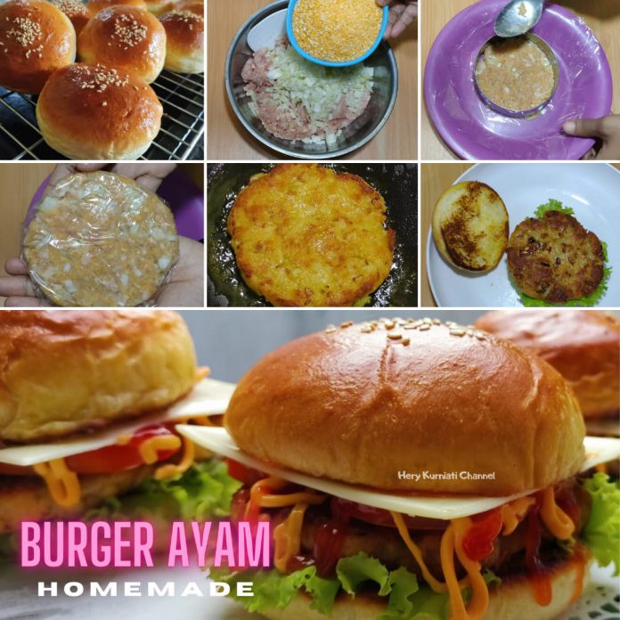 Resep Burger Ayam Homemade by Hery Kurniati