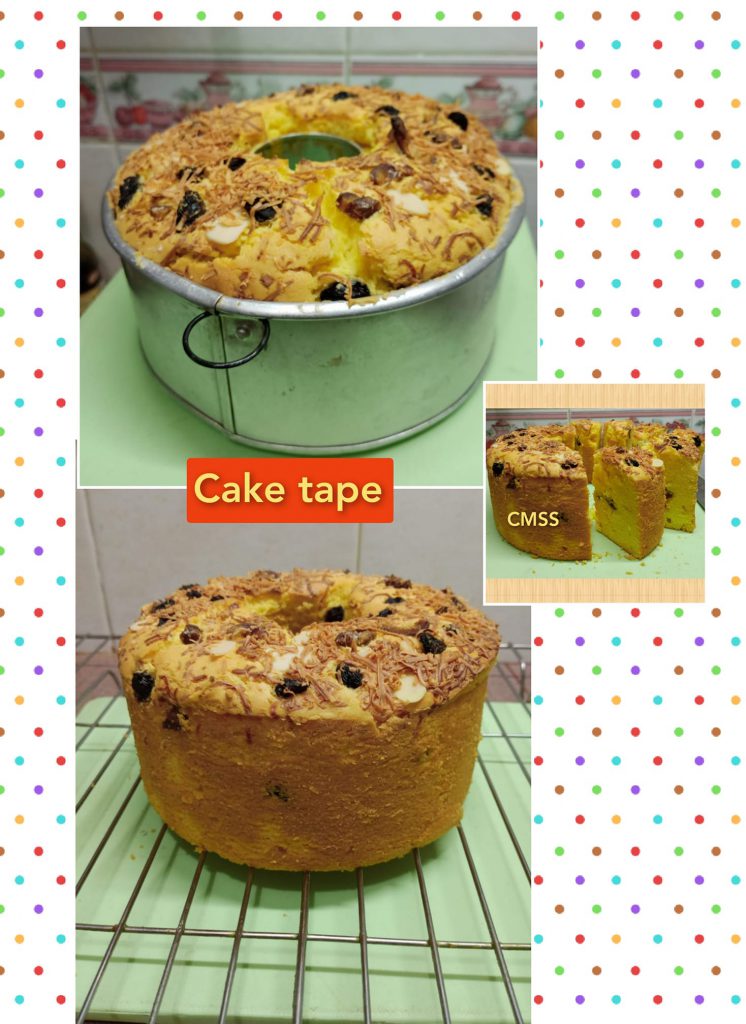 CAKE TAPE topping keju almond dan kismis by MartyPur Cmss