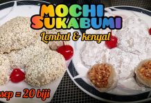 Kue Mochi dari Sukabumi yang sangat lembut dan kenyal