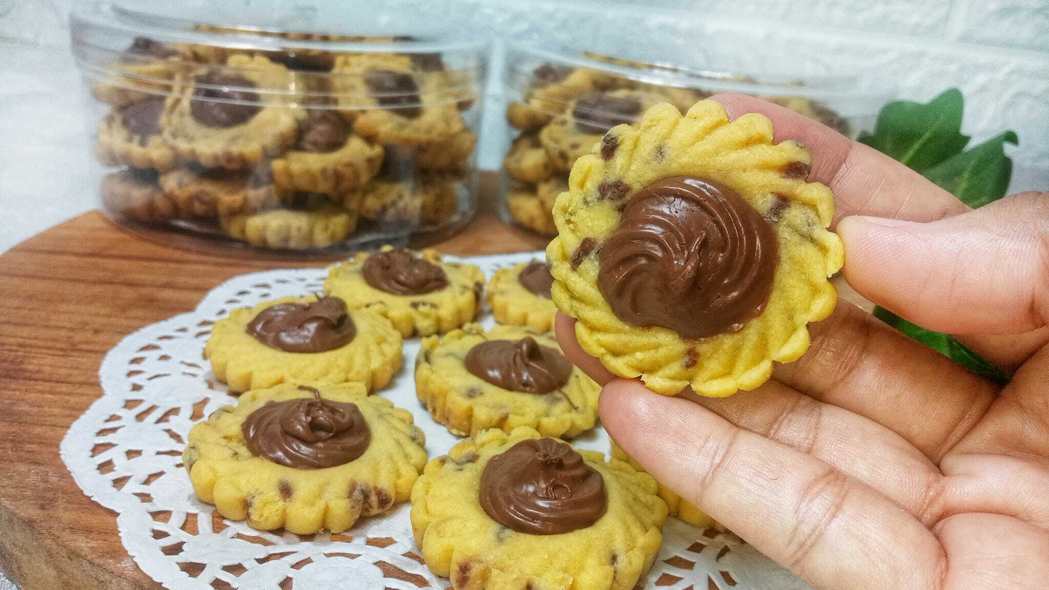 Resep nutella butter cookies