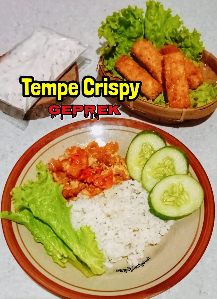 resep Tempe Crispy Geprek by Annansya Aina