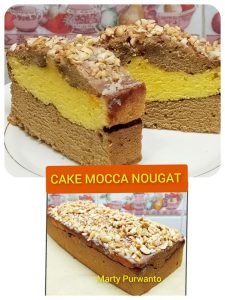 resep CAKE MOCCA NOUGAT by Marty Purwanto - baking recipe, cake recipe, kue indonesia, resep indonesia